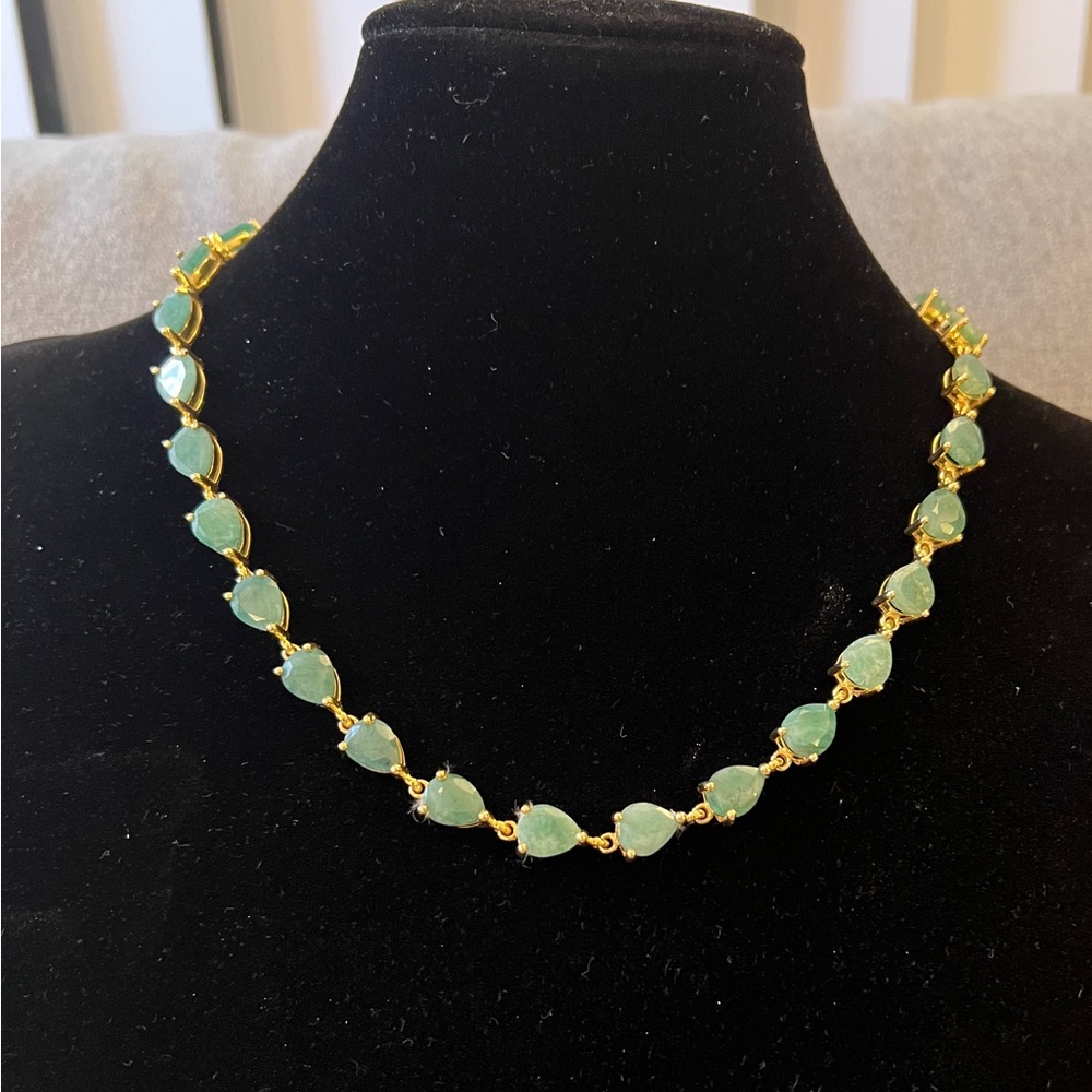 RARE! Genuine Zambian Emerald necklace. GRA Certificate of Authenticity Incl.